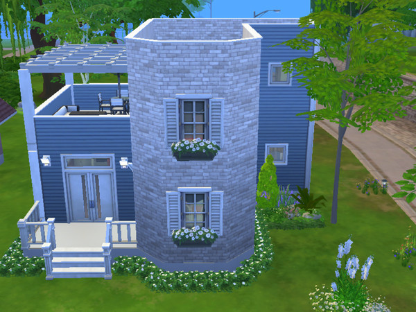 Sims 4 — LittleCote by Mini_Simmer — This Modern home is perfect for your sim with a beautiful kitchen along with Dining