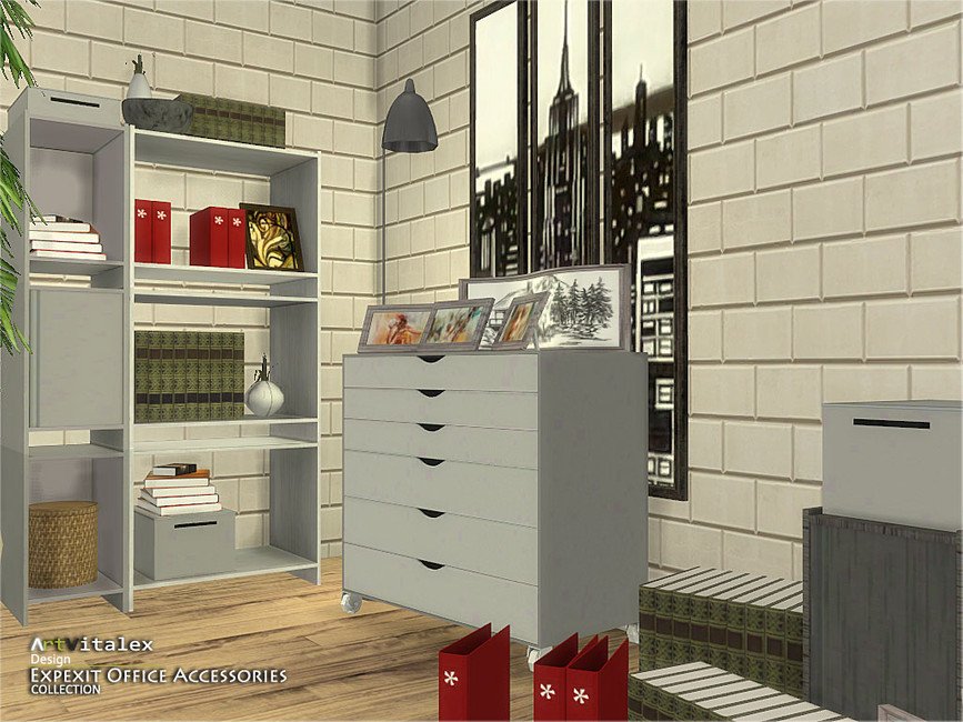 The Sims Resource - Expexit Office Accessories