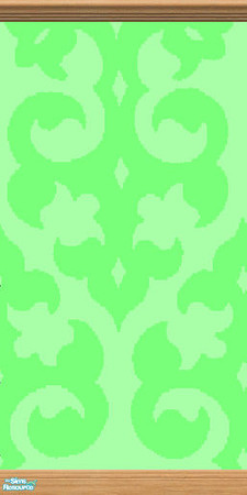 Sims 2 — The Deco Baby Collection - Green by manic_rose — Green Deco Baby wallpaper. Available in other colours as part