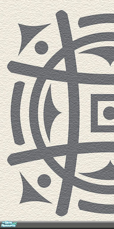 Sims 2 — Modern Oriental 02 by perelinka — Modern Oriental painted wall 3/6.