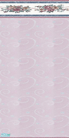 Sims 2 — Lullaby Pink Wall by Sheera — Perfect for a living, dinning or a bedroom. Enjoy !