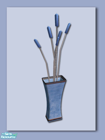 Sims 2 — Flare:Ice Blue - Vase by Shakeshaft — Part of a recolour of my Flare room set in Ice Blue with a striking Blue