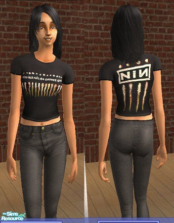 Sims 2 — By Request 24......NIN - Shirt 3 by Dr. Macabre — This particular design was in the request. A little Downward
