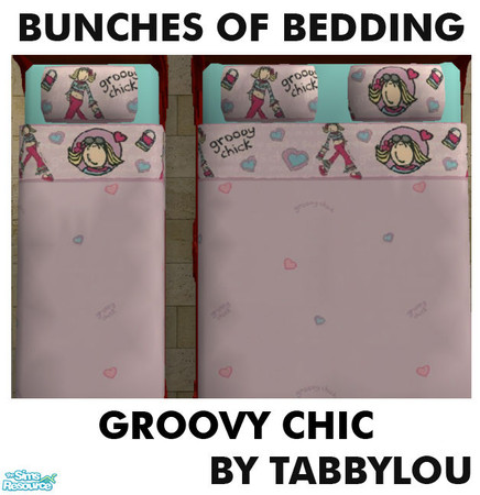 Sims 2 — TL - Kids Bedding Groovy Chic by TabbyLou — Groovy Chic bedding. Enjoy!