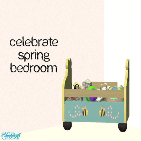 Sims 2 — Celebrate Spring Bedroom - toybox by agaliha5 — This bedroom is a recolor of NoFrills Honeybee Sets. You must