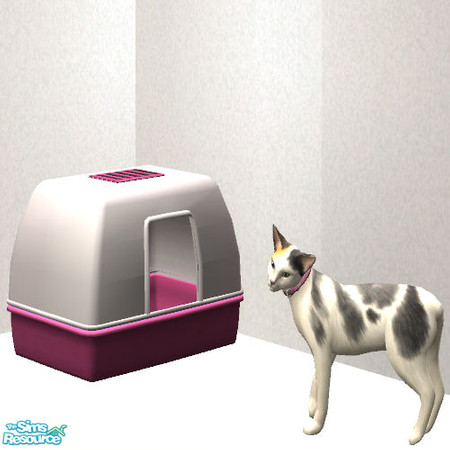 Sims 2 — ATS2 Litter Box Recolors - Pink by agaliha5 — This set is 4 recolors of Around The Sims 2's litter box. You must