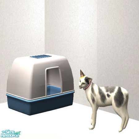 Sims 2 — ATS2 Litter Box Recolors - Blue by agaliha5 — This set is 4 recolors of Around The Sims 2's litter box. You must