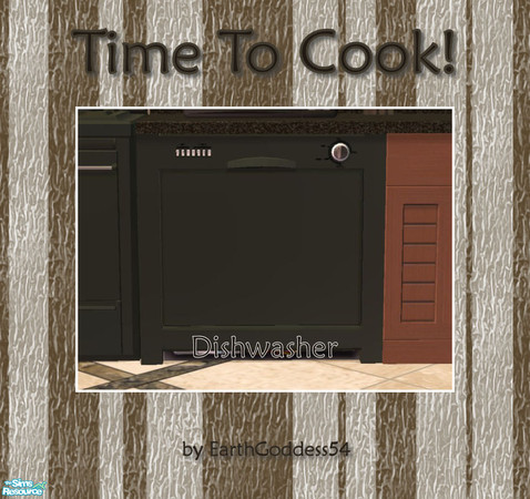 Sims 2 — Time to Cook! Kitchen - Dishwasher by EarthGoddess54 — Part of the Time to Cook! Kitchen set. Enjoy!