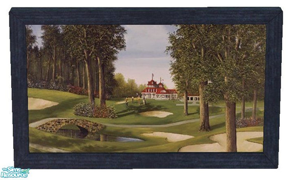 Sims 2 — Golf Print Painting by RhondaBlonda — Found under the Reprint Serial #S-COPU4 painting.
