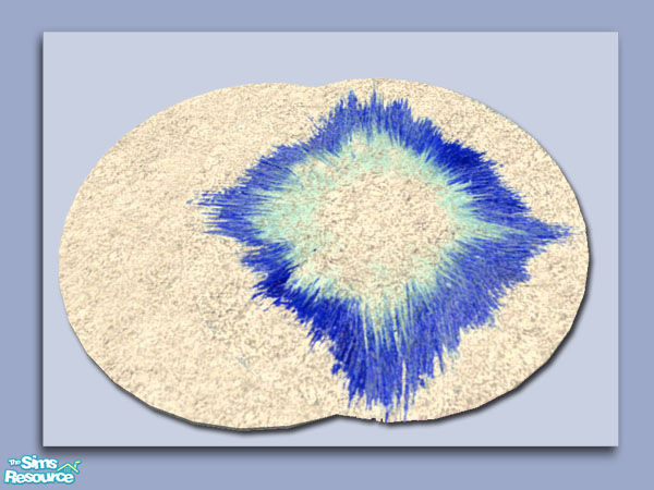 Sims 2 — Flare:Ice Blue - Rug by Shakeshaft — Part of a recolour of my Flare room set in Ice Blue with a striking Blue