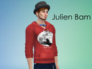 Sims 4 — Julien Bam Pullover Rot by Sailormooniestar — The Pullover from the Youtuber Julien Bam in red.