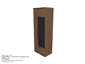 Sims 3 — Diesel Refrigerator by QoAct — Part of the Diesel Kitchen QoAct Design Workshop | 2017 Kitchen Collection