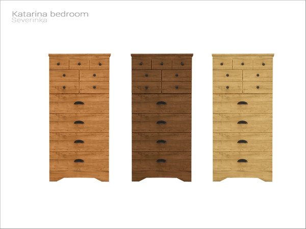 Sims 4 — [Katarina bedroom] - high table by Severinka_ — High table with a natural wood texture From the set 'Katarina