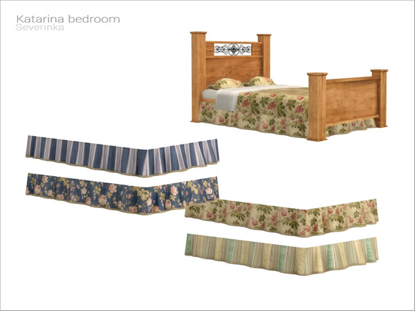 Sims 4 — [Katarina bedroom] - bedskirt by Severinka_ — Bedskirt for double bed From the set 'Katarina bedroom' Build /