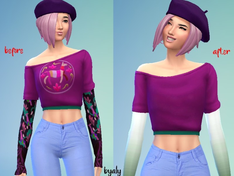 Sims 4 city living dresses recolor