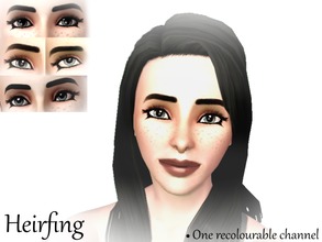 Sims 3 — Feathered Eyeliner / Mascara - Heirfing by Heirfing — Feathered eyeliner/mascara for your sims, works well with