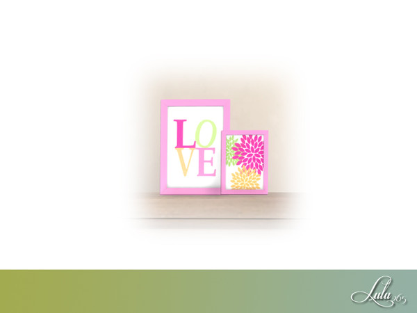 Sims 4 — Madison Tween Bedroom Framed Art by Lulu265 — Part of the Madison Tween Bedroom Set 3 Colour Options 