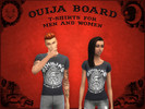 Sims 4 — Ouija T-Shirts for Men and Women by TheRomanian — Base game recolor. No expansion pack needed.