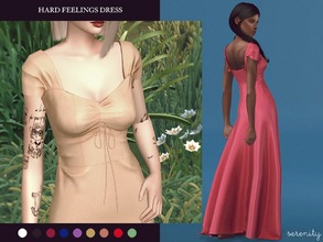 Sims 4 — Hard Feelings Dress by serenity-cc — - 12 swatches - Custom thumbnail Inspired on the dress used by Lorde in the