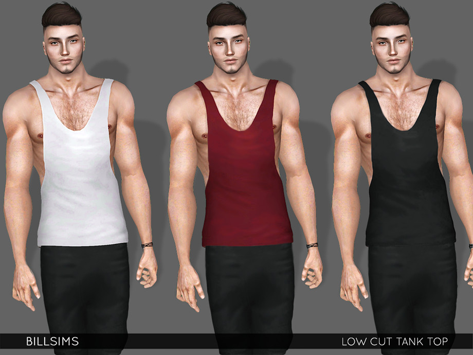The Sims Resource - Low Cut Tank Top (UPDATED)