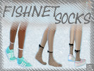 Sims 4 — Fishnet Socks by CottonCandyHeart2 — Fishnet Socks with a bow 9 Colors Teen to Elder Created by
