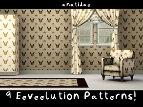 Sims 3 — [anatidae] 9 Eeveelution Patterns by anatidae — 9 patterns featuring Pokemon's adorable Eeveelutions, little