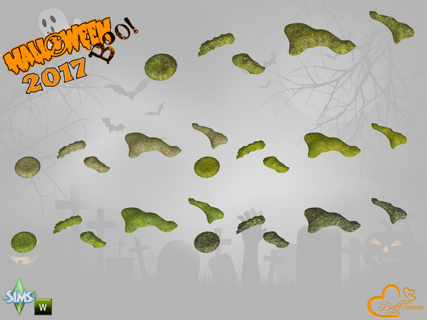 Sims 4 — Halloween 2017 Decorative Moss by BuffSumm — Part of the *Halloween 2017* Set ***TSRAA***