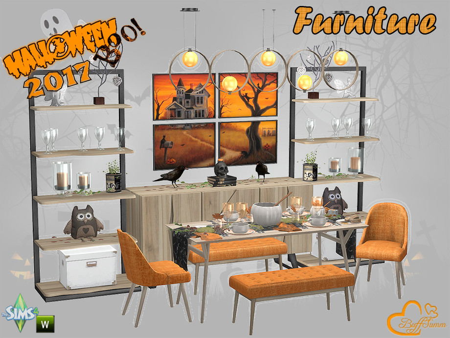 The Sims Resource - Halloween 2017 - Furniture