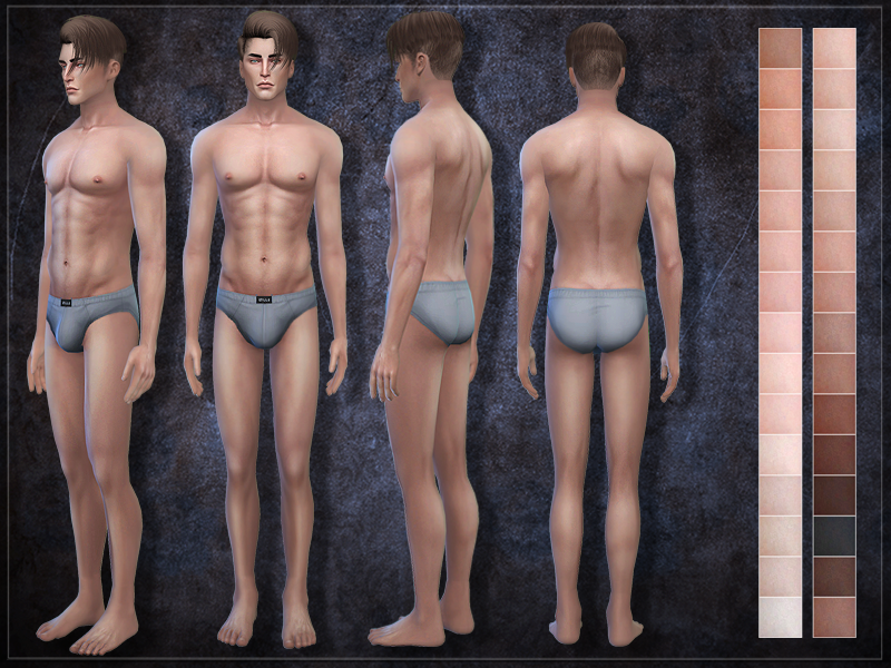 Sims 4. Male skin 09. 