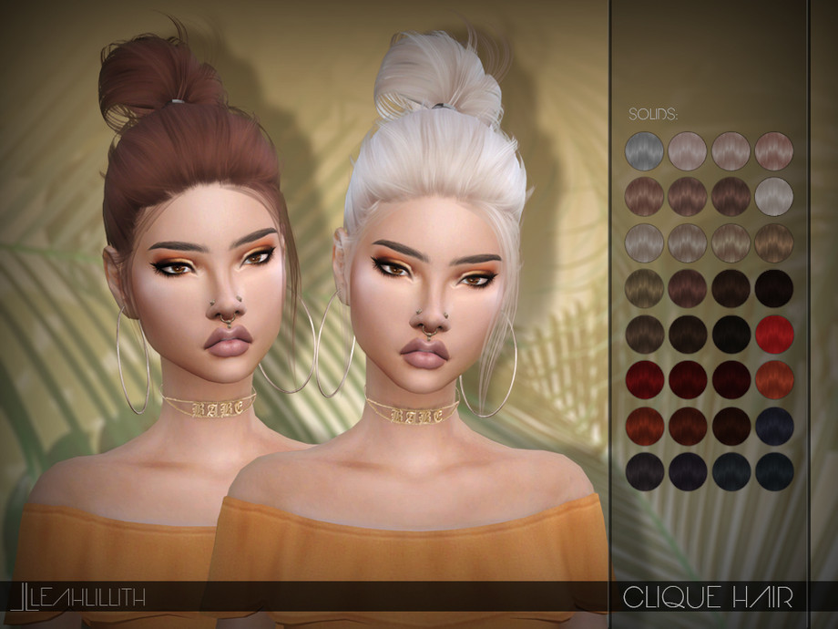 The Sims Resource - LeahLillith Clique Hair