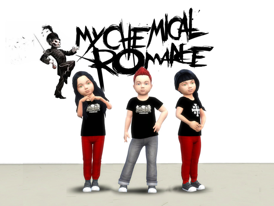 The Sims Resource Toddlers My Chemical Romance Tee