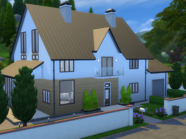 Sims 4 — Rational Family House by RationalLaziness — This House has a Big living room connected with a wide kitchen.
