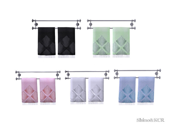 Sims 4 — Decor Bathroom PB - Towel Rack Bar Chrome by ShinoKCR — Decorative Supplies for Bathroom inspired by Potterybarn