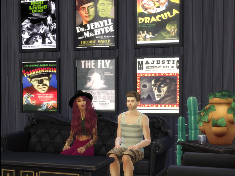 Sims 4 Vintage Horror Movie Posters by BermudaEyes