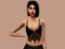Sims 4 — Lace Strappy Bra Top  by simmerkate — Lace Strappy Bra Top 6 Colours Comment and let me know what you think :)