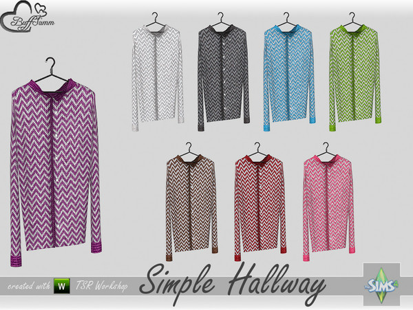 Sims 4 — Simple Hallway Hanging Cloth v4 by BuffSumm — Part of the *Simple Hallway* Set ***TSRAA***