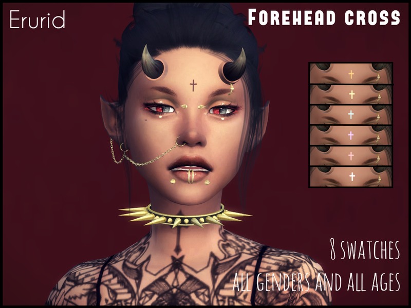 Cross Tattoos Clipart Forehead  Tribal Cross Tattoo  Free Transparent PNG  Clipart Images Download