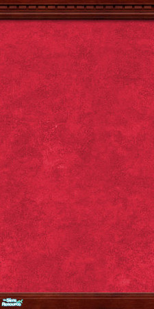 Sims 2 — Sponge Painted Wall-Ruby by froilan — Ruby sponge painted wall with dark brown crown and kick molding. Enjoy!