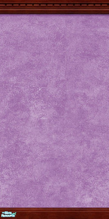 Sims 2 — Sponge Painted Wall-Lilac by froilan — Lilac sponge painted wall with dark brown crown and kick molding. Enjoy!