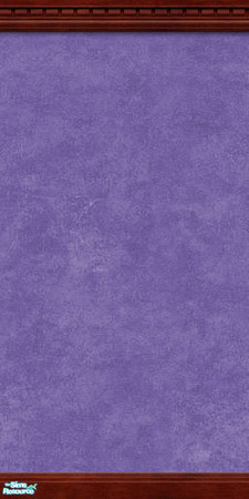 Sims 2 — Sponge Painted Wall-Lavender by froilan — Lavender sponge painted wall with dark brown crown and kick molding.