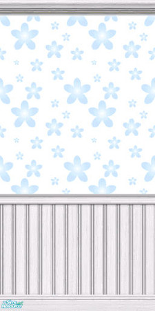 Sims 2 — D2DKids Flower - Blue 02 by D2Diamond — ...