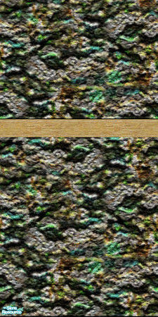 Sims 2 — Mossy Rock Wall by TJA — This one turned out kinda um... different.