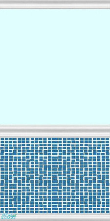 Sims 2 — No cost mosaics - Blue wall by fionnababygirl — no cost walls for the cash strapped sim. by fionnababygirl