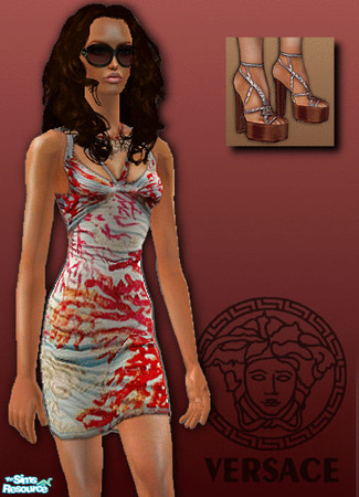 Sims 2 — versace-spring/05 - 06 by ayabaka123 — This was Versace concentrating on what she and the house have always done