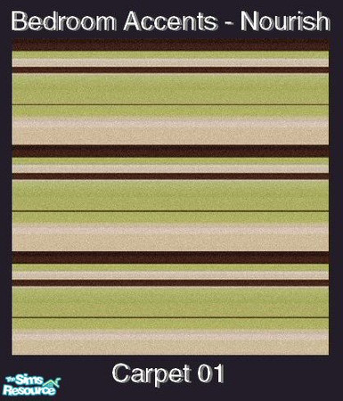 Sims 2 — Bedroom Accents - Nourish - Carpet 01 by Waverly — The Bedroom Accents collection consists of new beddings,