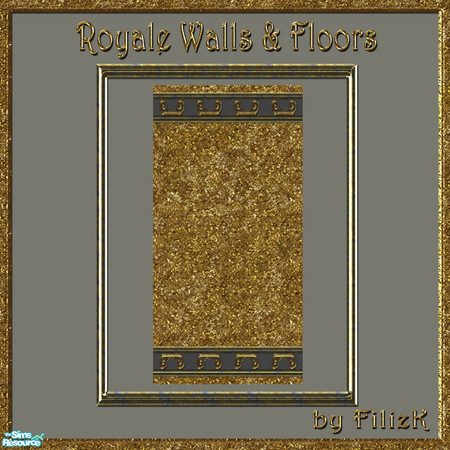 Sims 2 — Royale Walls & Floors Set 2 - Wall 1 by filizk — Second in the Royale series, these walls are for the sims