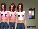 Sims 4 — Cute Crop Top SimscifyPro by SimscifyPro — Cute angel eyes crop top 