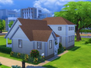 Sims 4 — Good Harbor Cottage by dorienski — Good Harbor Cottage is a cosy but modern starter home with an open plan