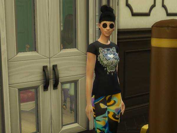Sims 4 — Tiger Tee Athletic Streetwear by BubbleJenkins — Adapted from Tiger T shirt 