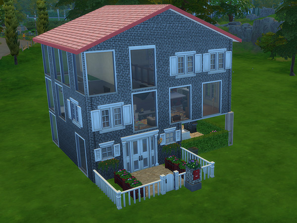 Sims 4 — Bellezza Apartment by maru_cantwait — The building was built in three floors, in the first there is an apartment